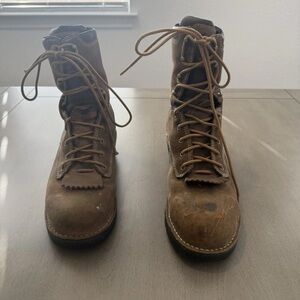 Danner  Logger 400G 8" Vibram Men's Brown Leather Work Boots 15435